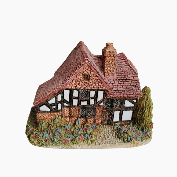 Lilliput Lane Oak Lodge Cottage Figurine, Vintage 1980s Handcrafted English Mini - Picture 1 of 8